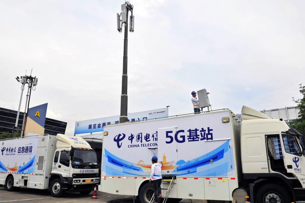 中國的5G發展步伐及投資額遠遠領先美國。