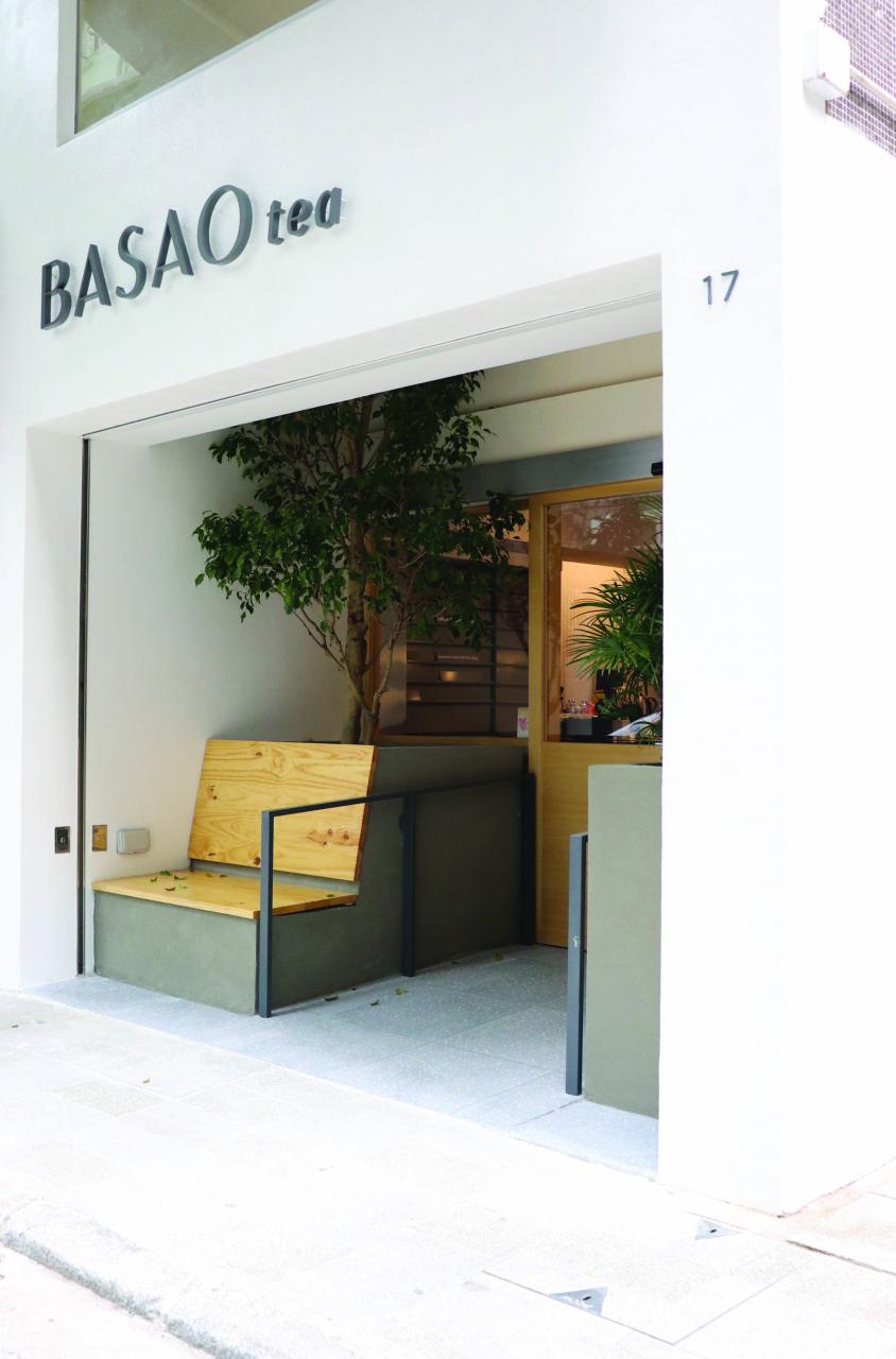 BASAO tea選址灣仔月街，鍾情其自成一角的謐靜小區風格。