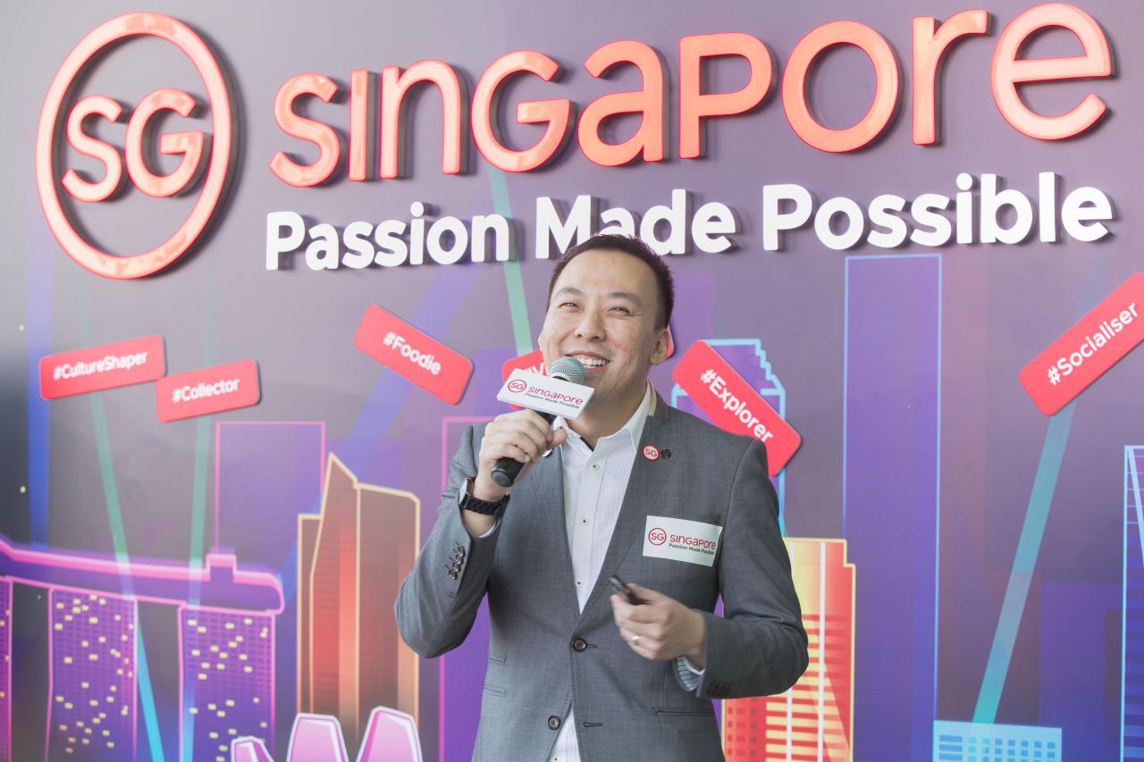 新加坡旅遊局中國華南地區、香港及澳門區處長黃慶祥先生介紹全新旅遊品牌「Passion Made Possible」