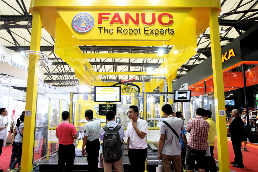 因應中國對機械人需求激增，日本的fanuc月前宣布擴產。
