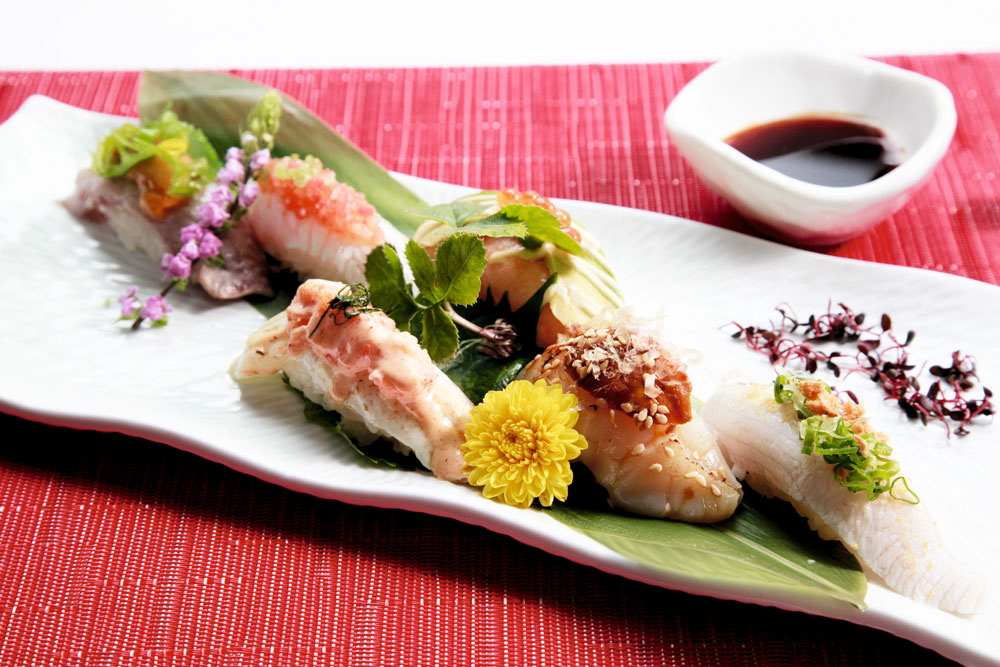 傳統的壽司配上西式的烹調方式，帶來耳目一新感覺。