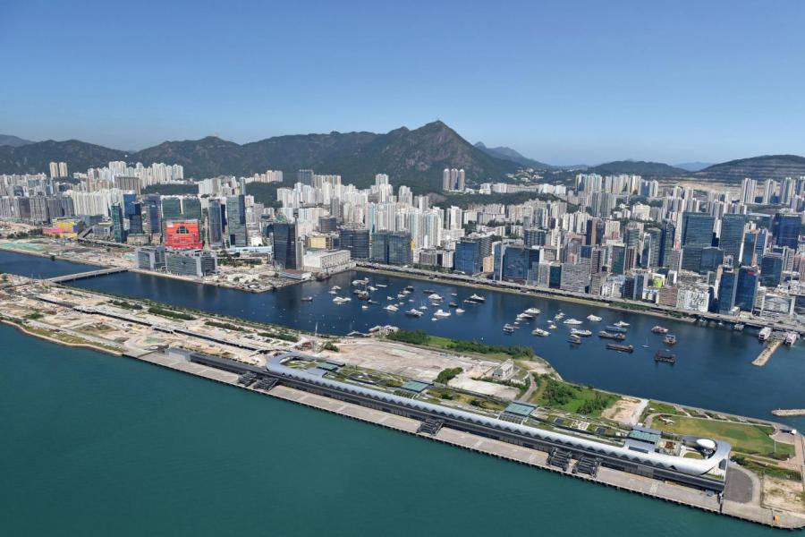 啟德第4C區2號地皮以125.9億元被投得,創區內呎價新高。 啟德第4C區2號地皮以125.9億元被投得,創區內呎價新高。