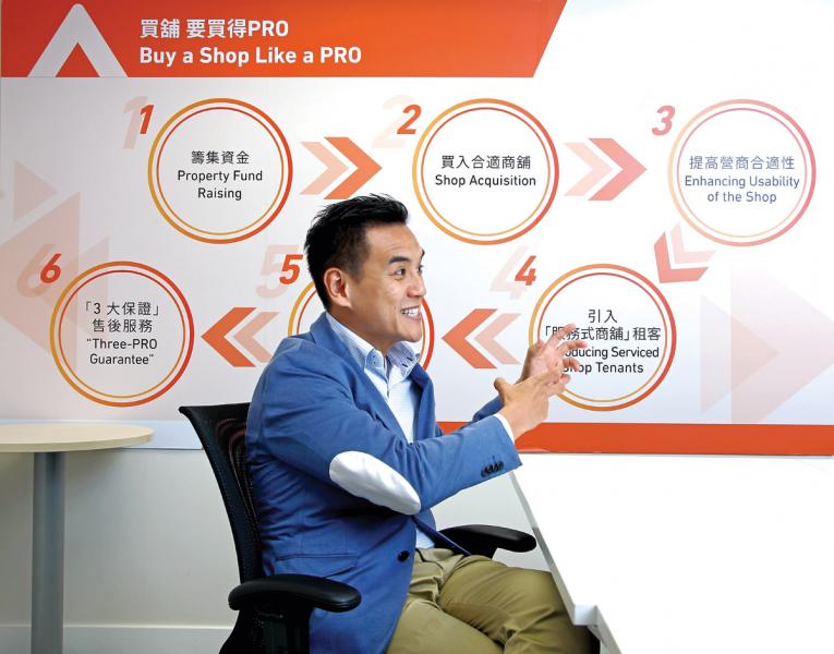 盛匯商舖基金創辦人及行政總裁李根興。 盛匯商舖基金創辦人及行政總裁李根興。