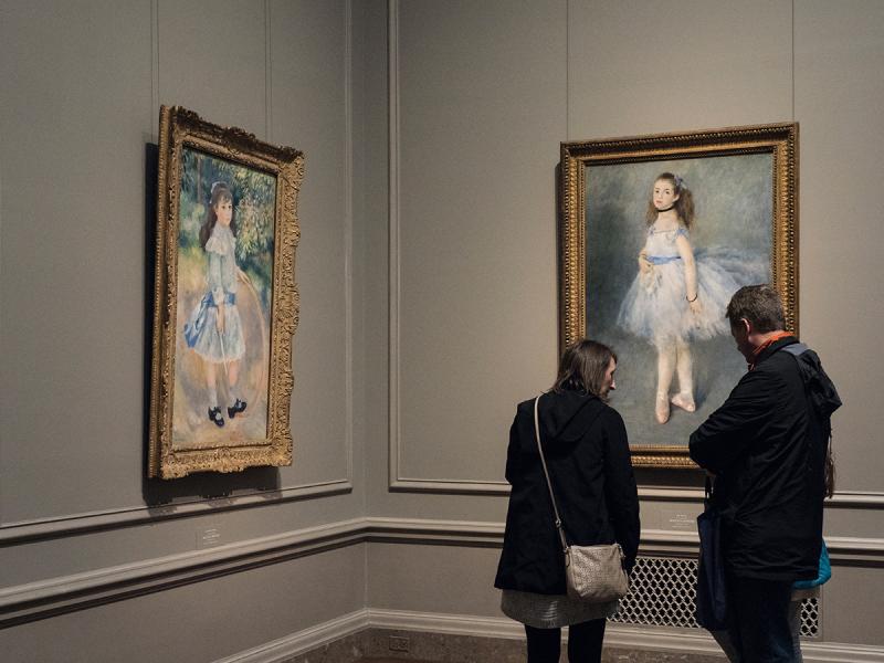 法國印象派畫家雷護瓦(Pierre-Auguste Renoir)的作品,亦很值得細看。 法國印象派畫家雷護瓦(Pierre-Auguste Renoir)的作品,亦很值得細看。