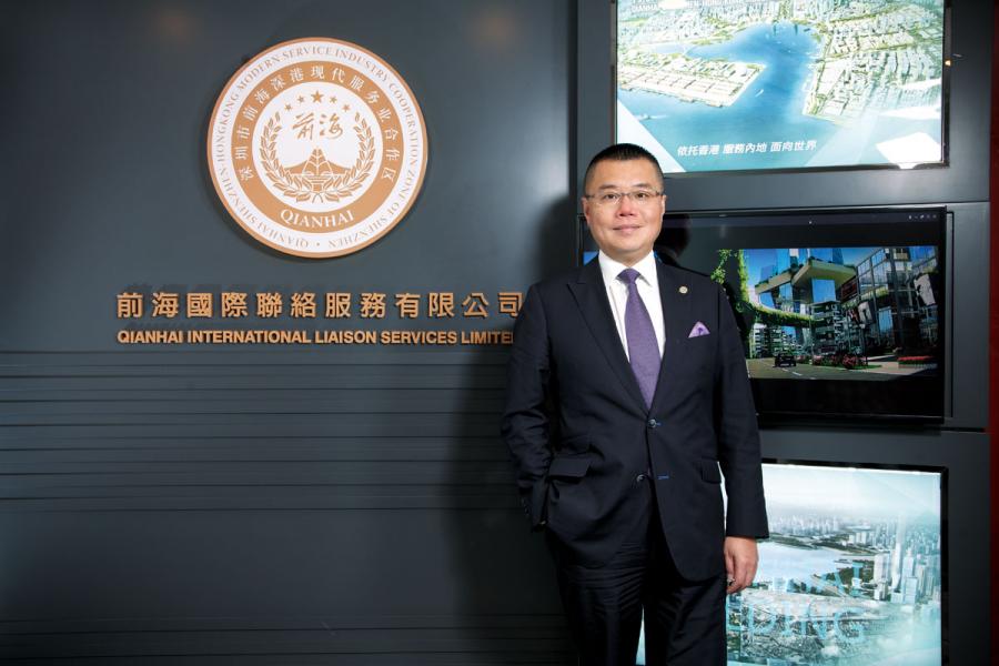 前海管理局香港事務首席聯絡官洪為民。 前海管理局香港事務首席聯絡官洪為民。