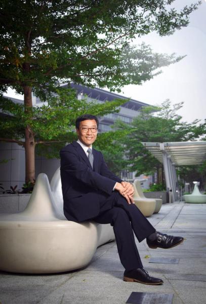 香港科技園公司行政總裁黃克強。 香港科技園公司行政總裁黃克強。