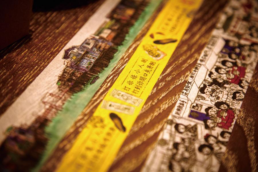 品牌以本土氣息濃厚的元素為題材,設計出各式紙膠帶產品。 品牌以本土氣息濃厚的元素為題材,設計出各式紙膠帶產品。