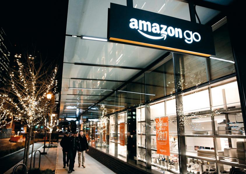 亞馬遜推出的無人超市Amazon Go。 亞馬遜推出的無人超市Amazon Go。