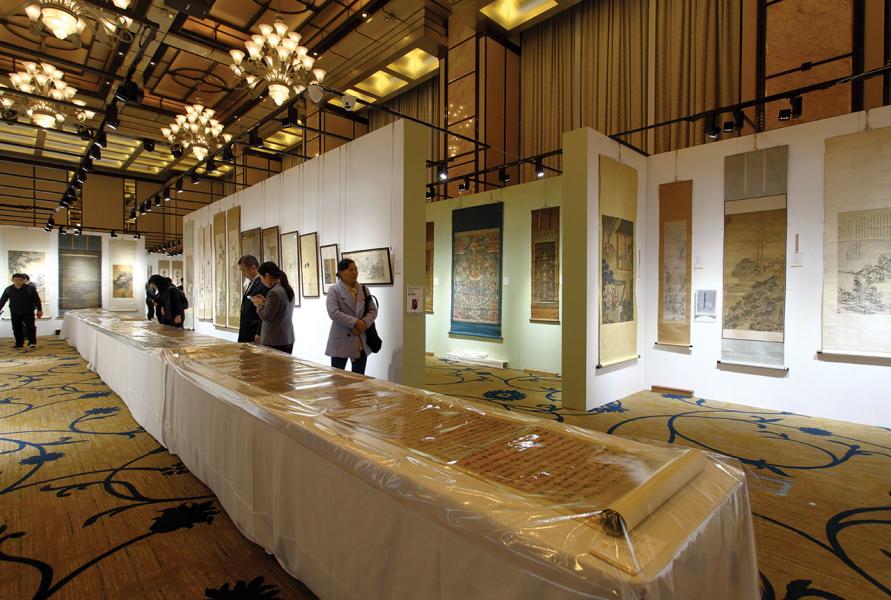東京中央香港2017秋拍預展現場。 東京中央香港2017秋拍預展現場。