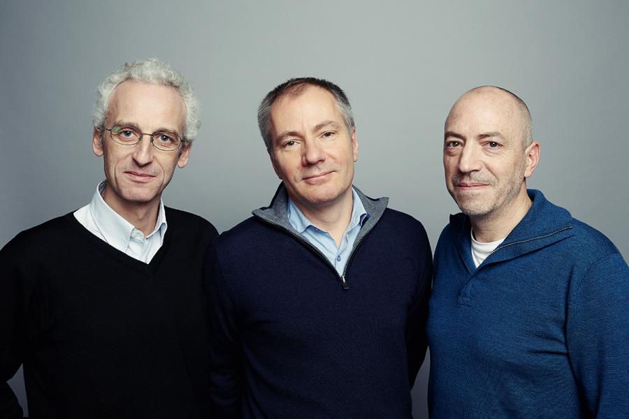 Devialet三位聯合創辦人:(左起)工程師Pierre-Emmanuel Calmel、企業家Quentin Sannié及設計師Emmanuel Nardin。 Devialet三位聯合創辦人:(左起)工程師Pierre-Emmanuel Calmel、企業家Quentin Sannié及設計師Emmanuel Nardin。