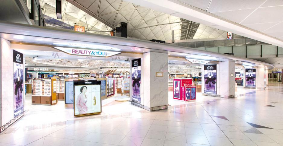 新羅免稅店專為香港國際機場而設的品牌概念「Beauty&You」。 新羅免稅店專為香港國際機場而設的品牌概念「Beauty&You」。