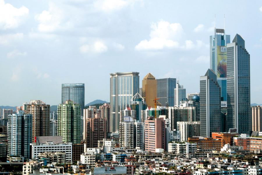 在大灣區,廣州和深圳成為香港強有力的競爭 對手。圖為廣州市容。 在大灣區,廣州和深圳成為香港強有力的競爭 對手。圖為廣州市容。