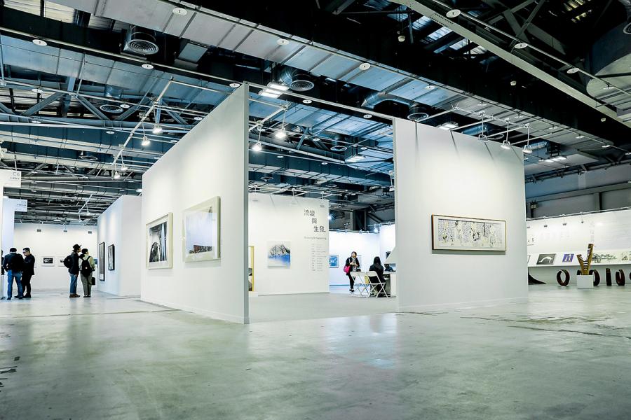 於上月中在台北舉行的「水墨現場」展覽。 於上月中在台北舉行的「水墨現場」展覽。