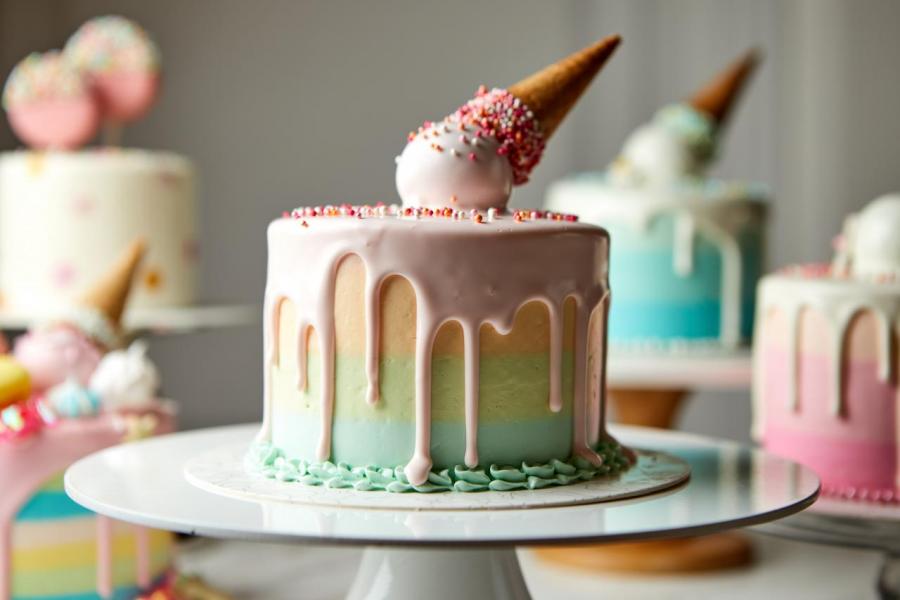 Vive Cake Boutique的招牌手工蛋糕Uni-Cone蛋糕。 Vive Cake Boutique的招牌手工蛋糕Uni-Cone蛋糕。