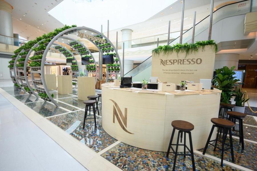 Nespresso 其中一個近期有關環保的舉措,就是於圓方舉辦可持續發展主題的 “The Capsule Journey”體驗展覽。 Nespresso 其中一個近期有關環保的舉措,就是於圓方舉辦可持續發展主題的 “The Capsule Journey”體驗展覽。