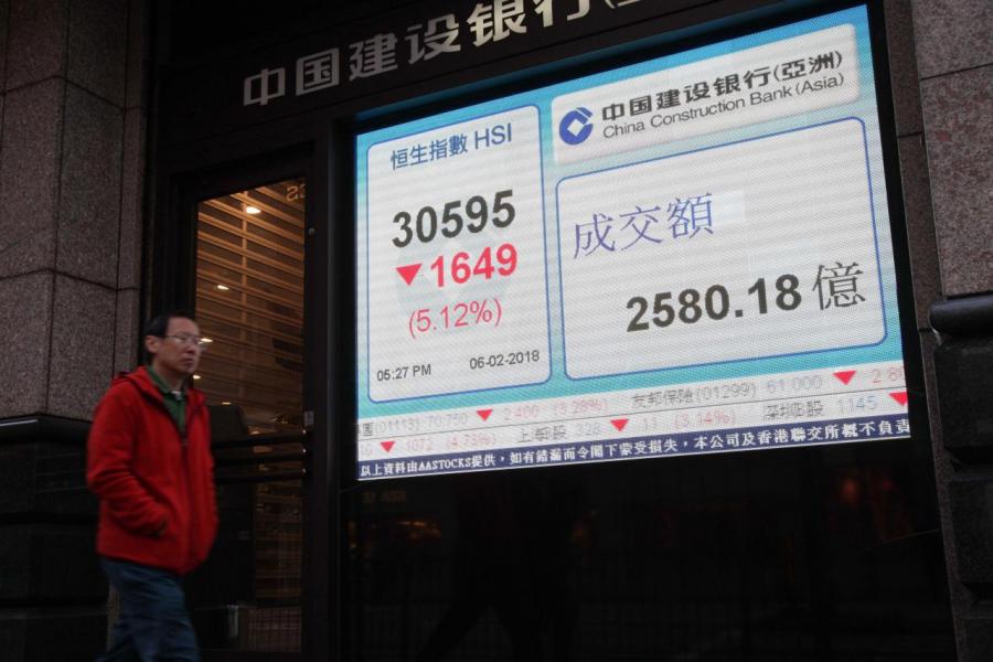 恒指上週二隨外圍急挫逾1,649點,藍籌股全軍覆沒,普遍跌幅逾5%。 恒指上週二隨外圍急挫逾1,649點,藍籌股全軍覆沒,普遍跌幅逾5%。