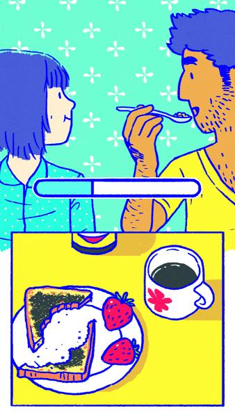 圖為《Florence》模擬在電話的介面展示,強調個人的互動體驗。 圖為《Florence》模擬在電話的介面展示,強調個人的互動體驗。