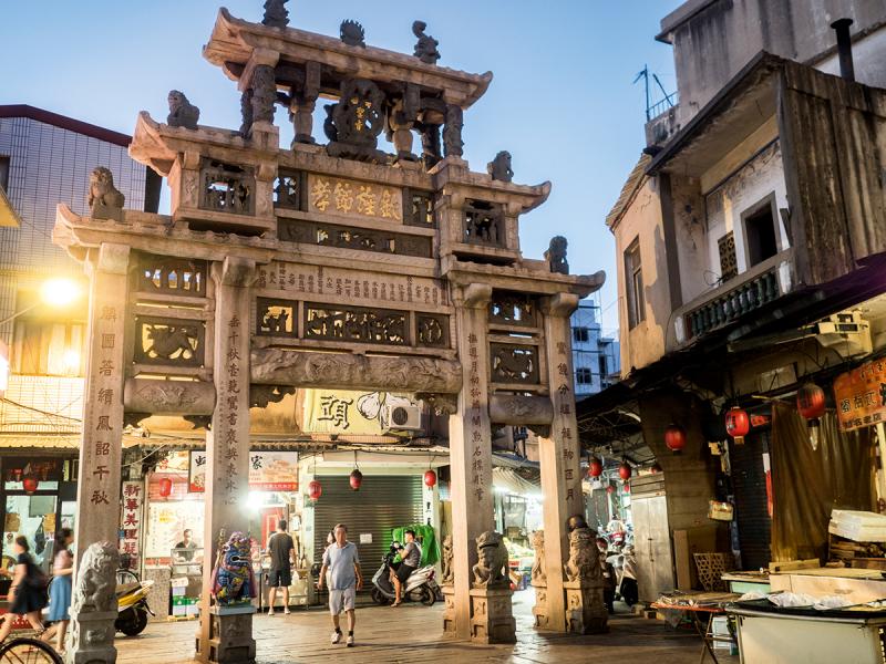 邱良功母節孝牌坊,又稱貞節牌坊。 邱良功母節孝牌坊,又稱貞節牌坊。