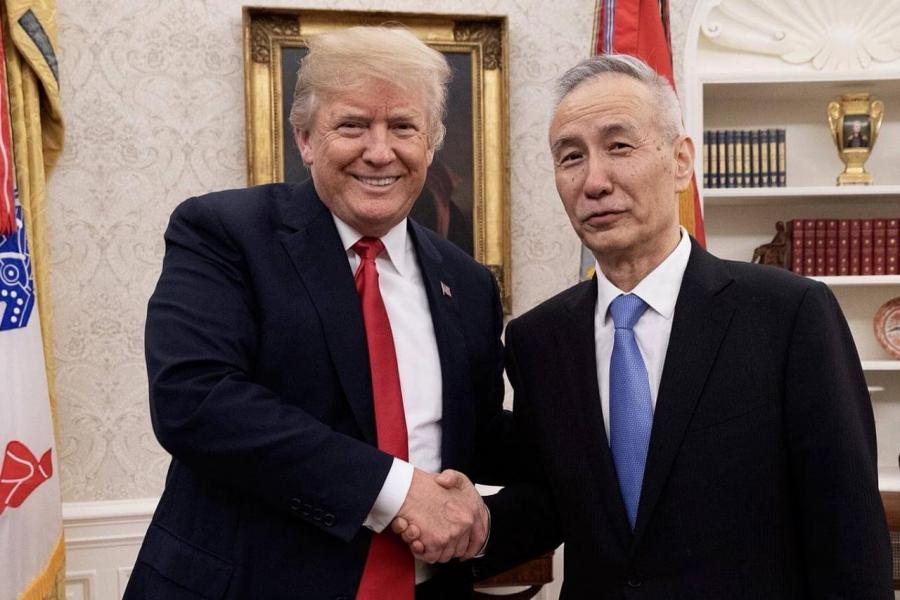 特朗普與劉鶴會面,但市場不敢抱太大期望。 特朗普與劉鶴會面,但市場不敢抱太大期望。
