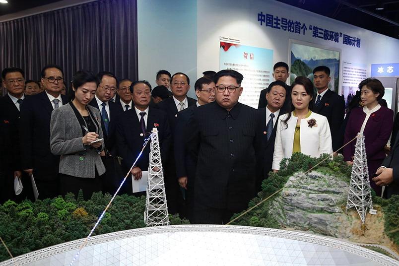 兩位領袖會談中,金正恩主動談到會致力朝鮮半島無核化。 兩位領袖會談中,金正恩主動談到會致力朝鮮半島無核化。