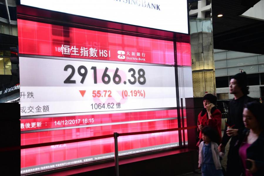在港交所帶動下,恒指上週重上二萬九千點。 在港交所帶動下,恒指上週重上二萬九千點。