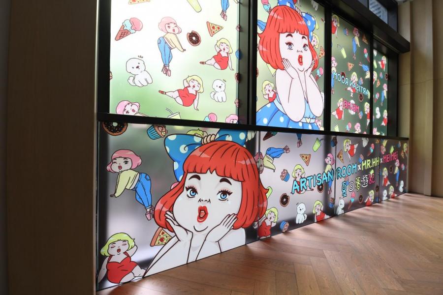 「美美風」環繞Artisan Room。 「美美風」環繞Artisan Room。