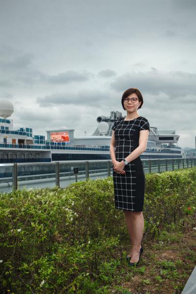 「香港郵輪及遊艇業協會」總理事楊梓呈。 「香港郵輪及遊艇業協會」總理事楊梓呈。