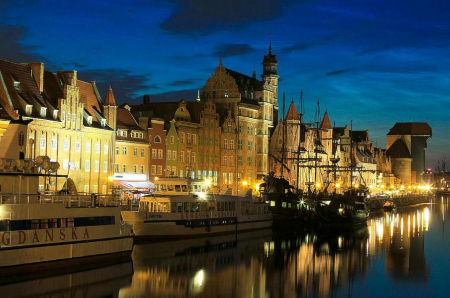 波蘭的河畔夜景,別有一番景緻。(攝影:Polish Tourism Organisation) 波蘭的河畔夜景,別有一番景緻。(攝影: Polish Tourism Organisation)