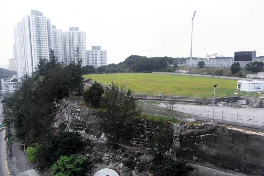 政府擬搬遷鑽石山配水庫往岩洞,以騰出43萬方呎土地。 政府擬搬遷鑽石山配水庫往岩洞,以騰出43萬方呎土地。